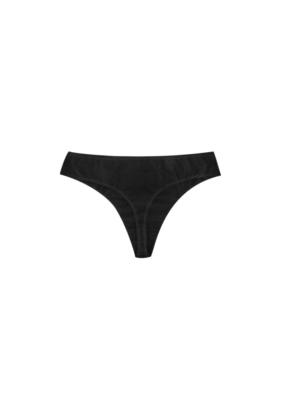 marlowe nature String Low Cut String schwarz Bio-Baumwolle