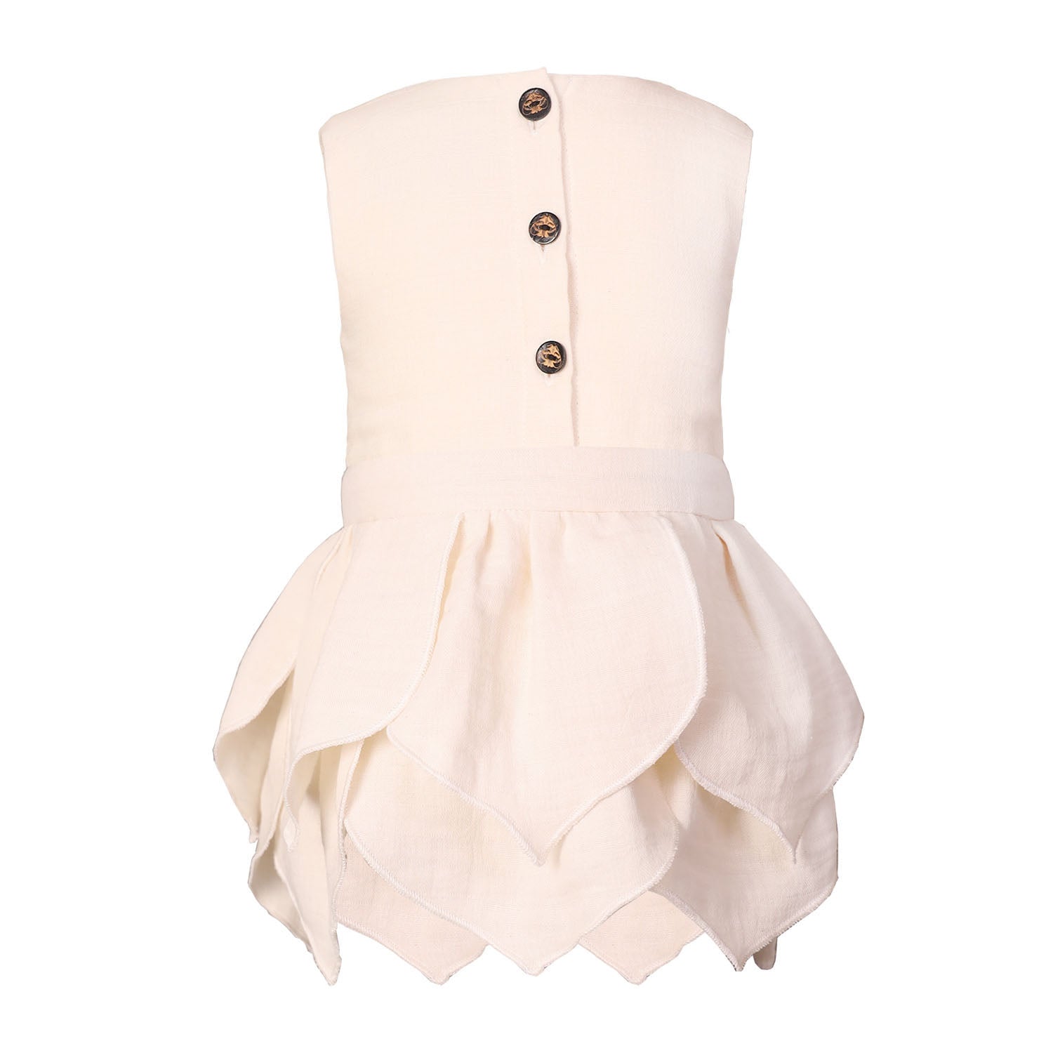 Infantium Victoria White Baby Kleid Weiß Blüten Musselin