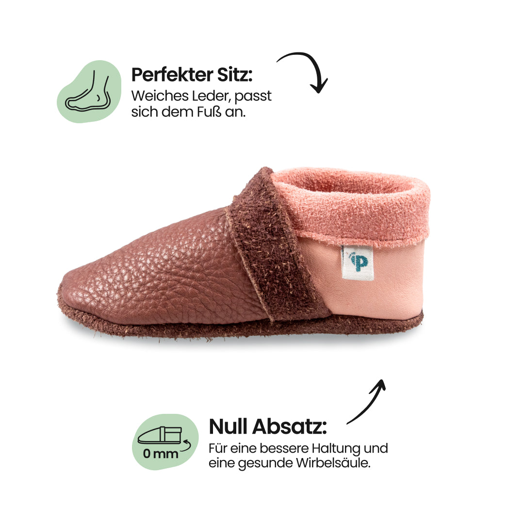 Pantolinos Ecolinos Barfußschuhe roseberry/rosa