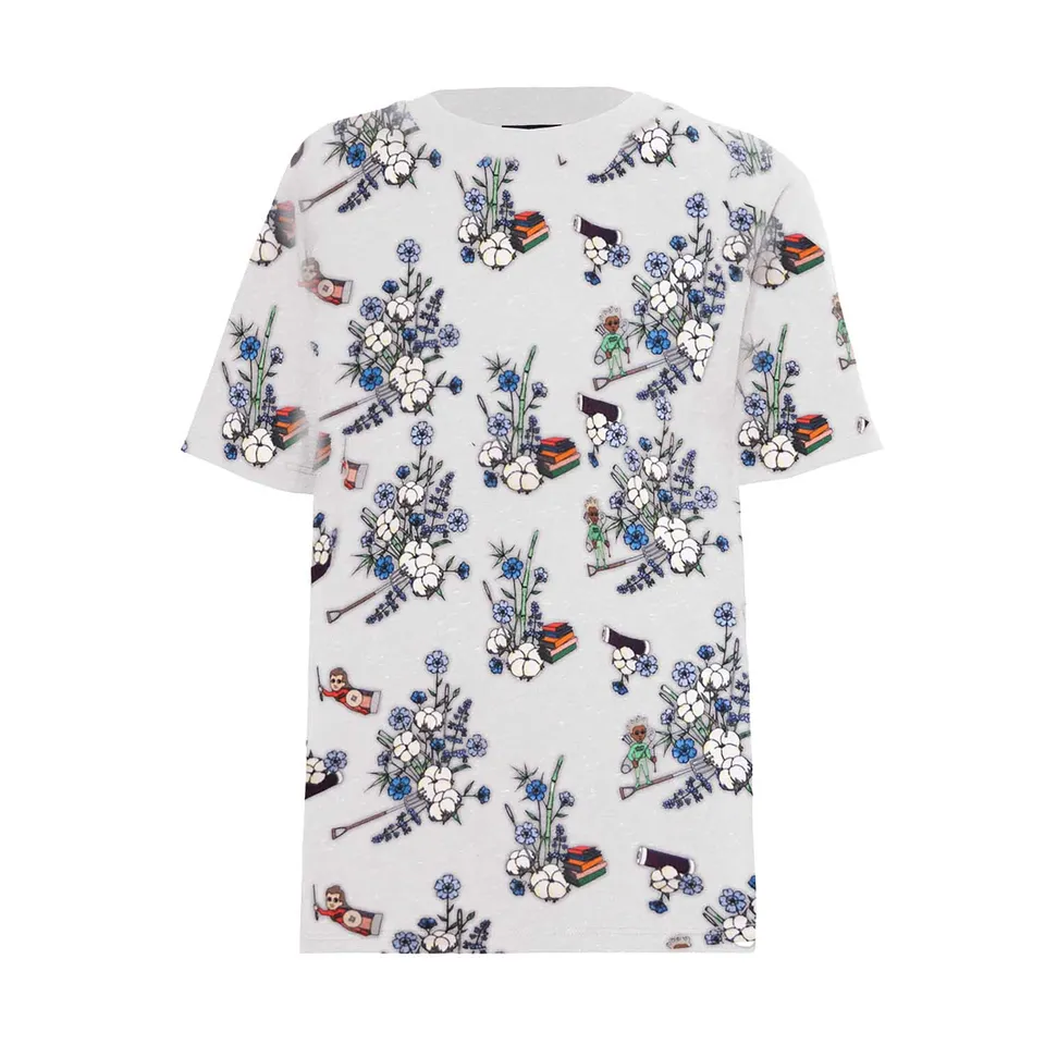 Infantium Victoria Floral Tee Weiß Baumwoll-T-Shirt Gr.104