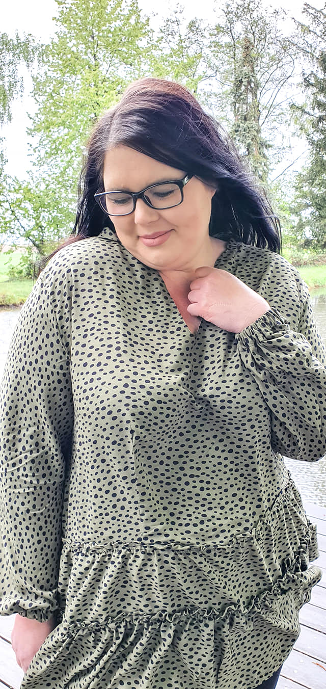 Schnittrebell Liva Boho Bluse Kleid Papierschnitt 34-54