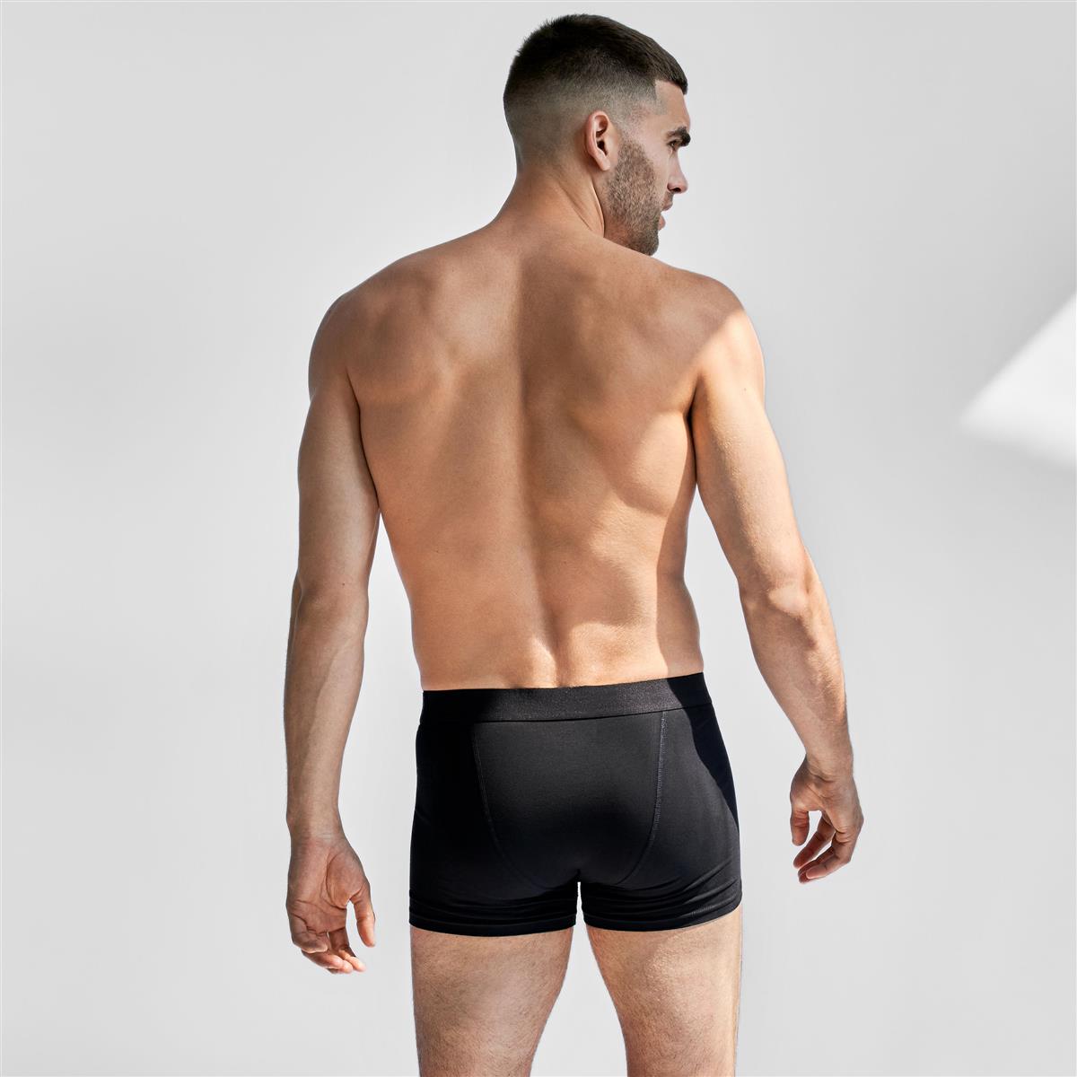 marlowe nature Men Boxer Brief Boxershorts 3er schwarz Bio