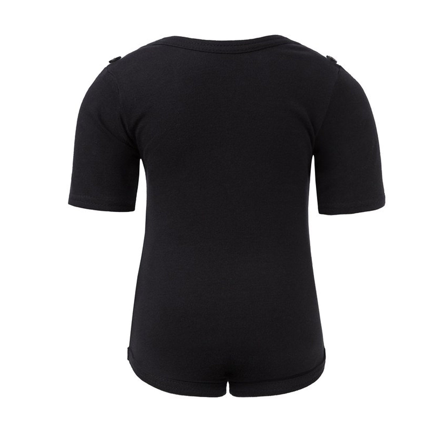 Infantium Victoria Dragon Body Babybody schwarz 80 Baumwolle