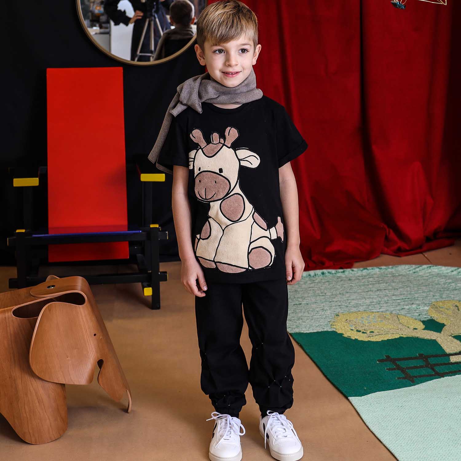 Infantium Victoria Track Pants Jogginghose Mädchen Schwarz Baumwolle