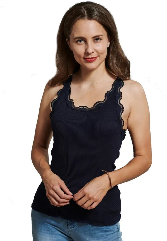 marlowe nature Seidentop mit Spitze Top 00-weiß Seide