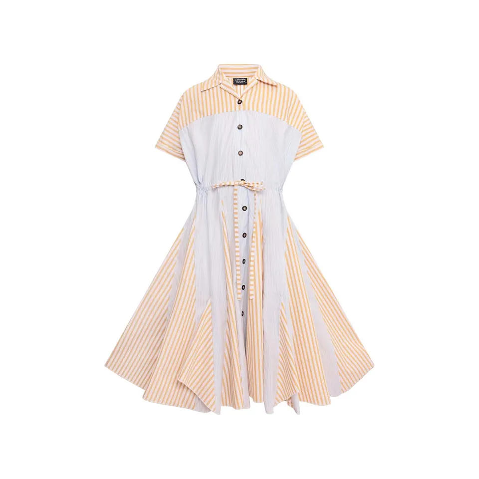 Infantium Victoria Zero Waste Hemdkleid Streifen Biokleid 116-128