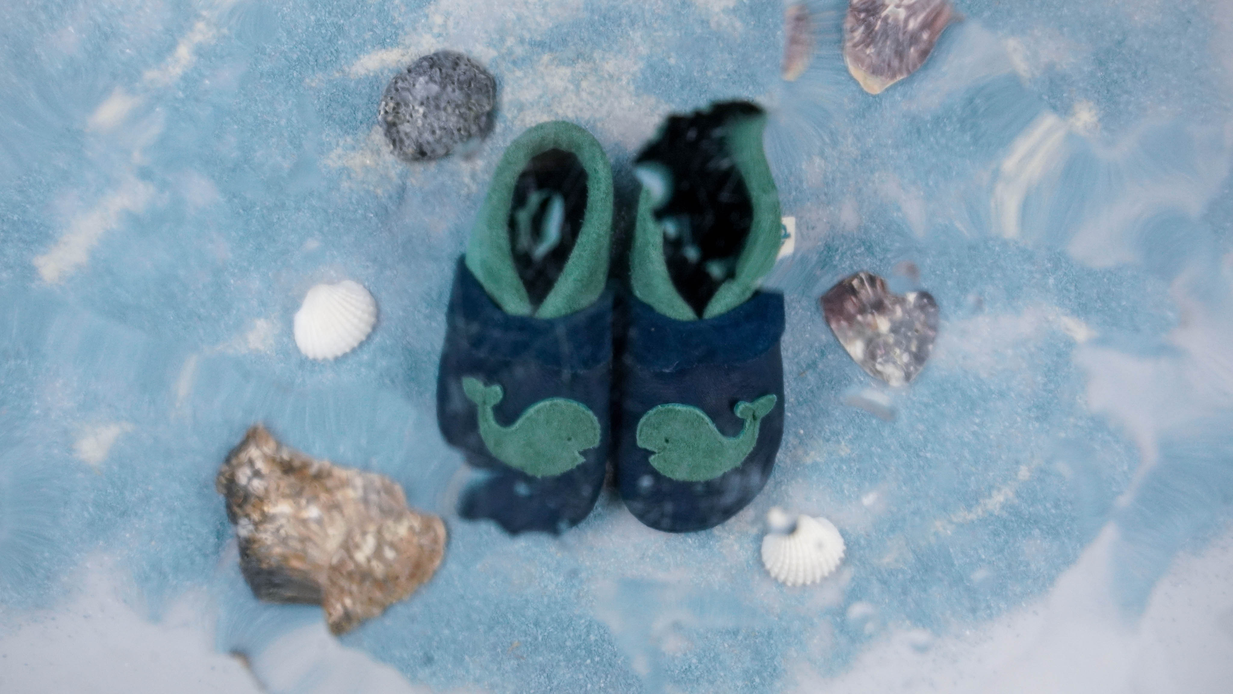 Pantolinos Kleiner Wal Barfußschuhe tobago/distel Tiermotiv
