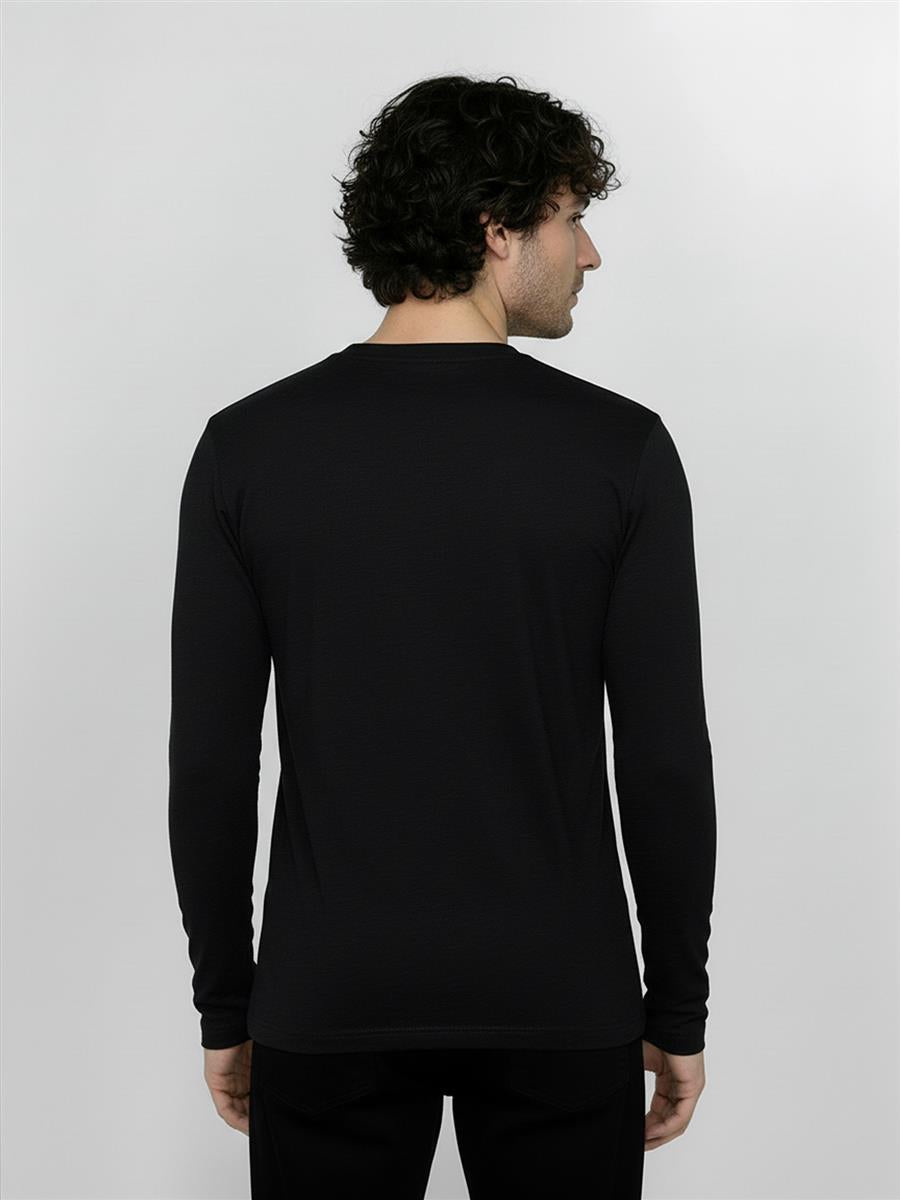 Greenbomb Basic Base Merino Langarmshirt black S