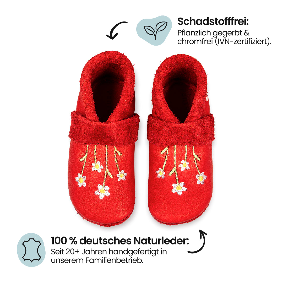 Pantolinos Gänseblümchen Barfußschuhe rosa für Mädchen