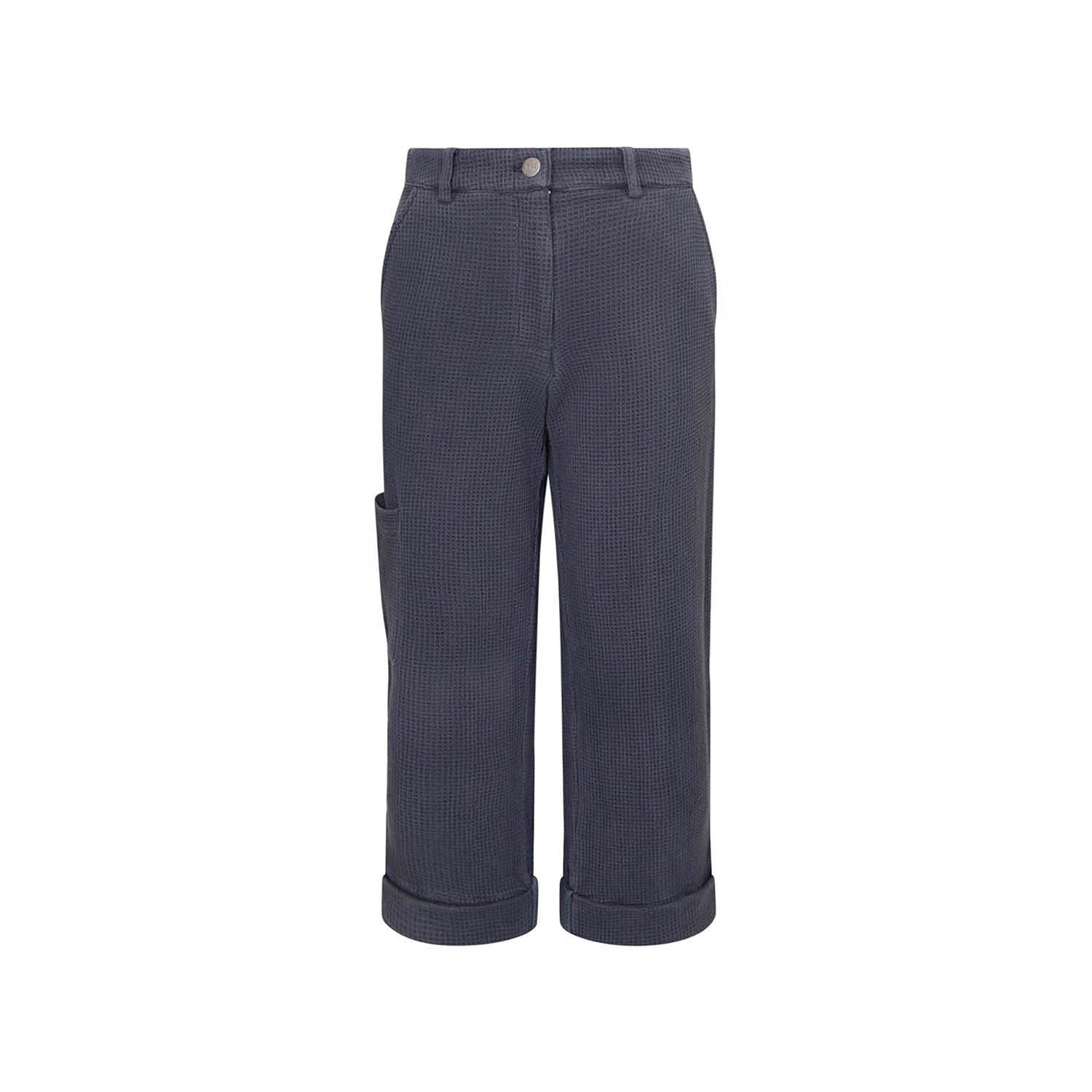 Infantium Victoria Waffle Hose Grau Bio-Baumwolle verstellbar