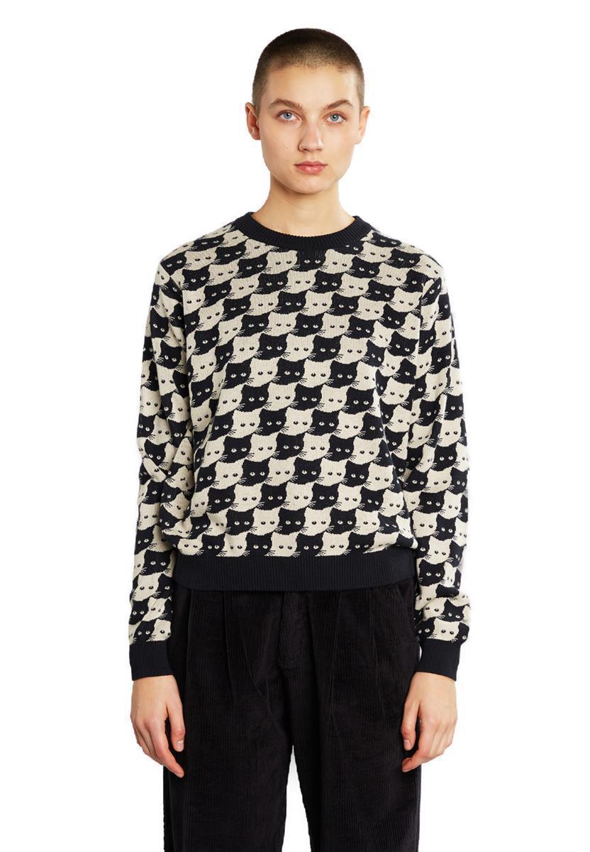 marlowe nature Sweater Arendal Pepita Cats Pullover rainy day
