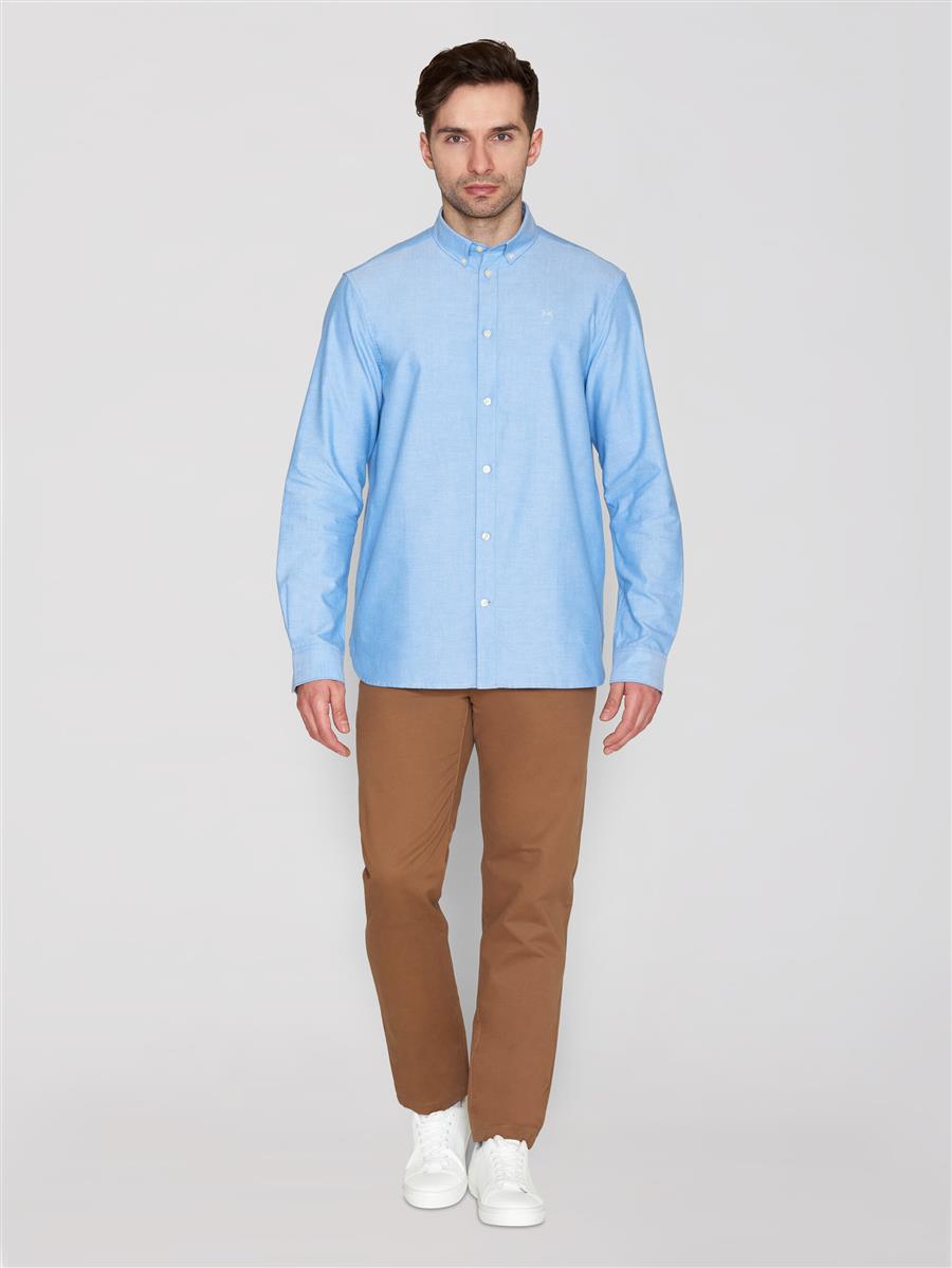 Marlowe Nature Harald Small Owl Oxford Hemd bright white M