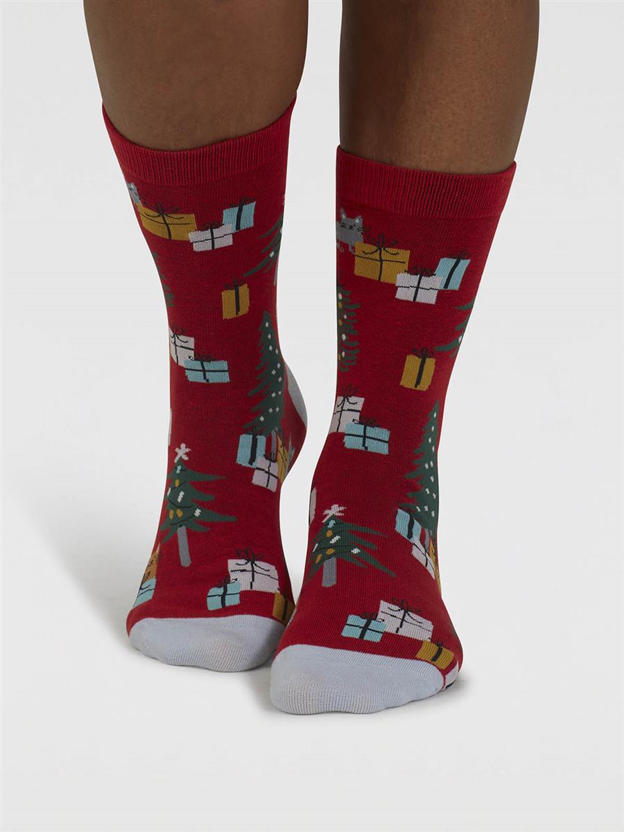 marlowe nature Jemila Christmas Bio-Socken poppy red 37-41
