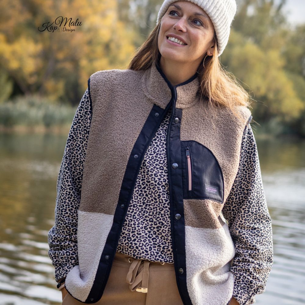 Moeve Design Bluely Weste Schnittmuster Damen EU 32-52