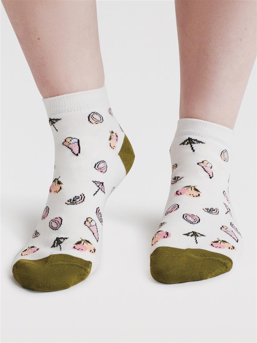 Marlowe Nature Dixie Ice Cream Bamboo Sneakersocken