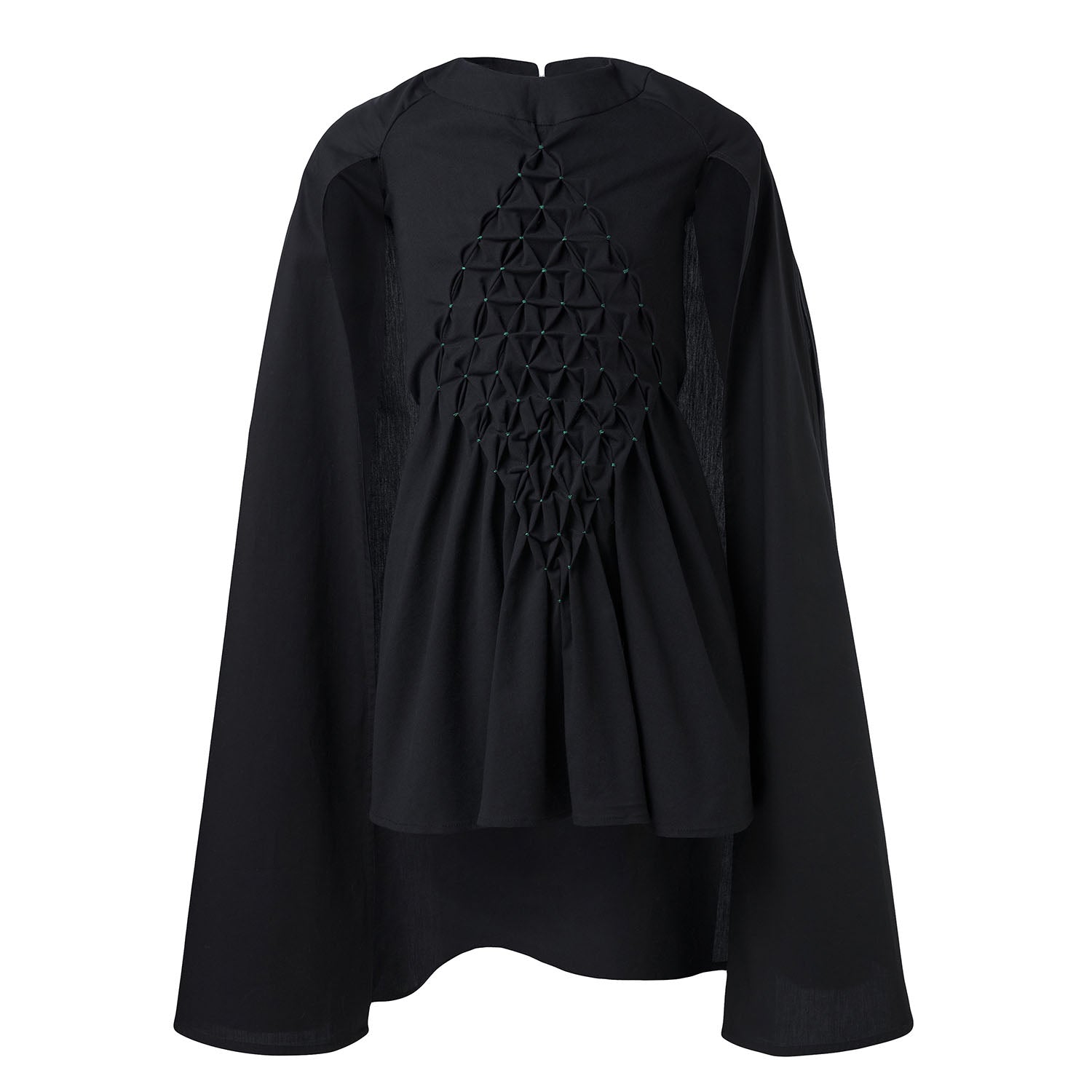 Infantium Victoria Black Cape Festkleid 104 Schwarz Baumwolle Smock
