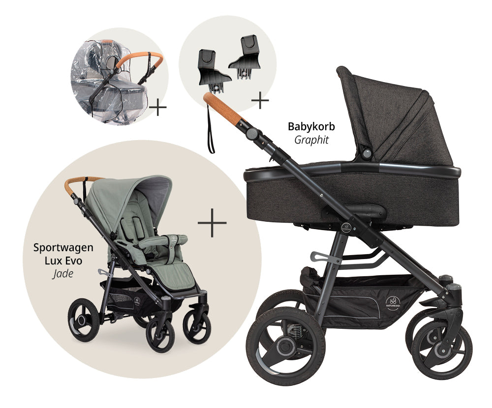 Naturkind Lux Evo Set Kinderwagen Siebenschläfer Sale