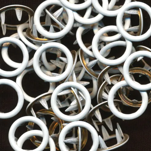 Kam Snaps Metal Snaps B3 Druckknöpfe weiß 50 Sets