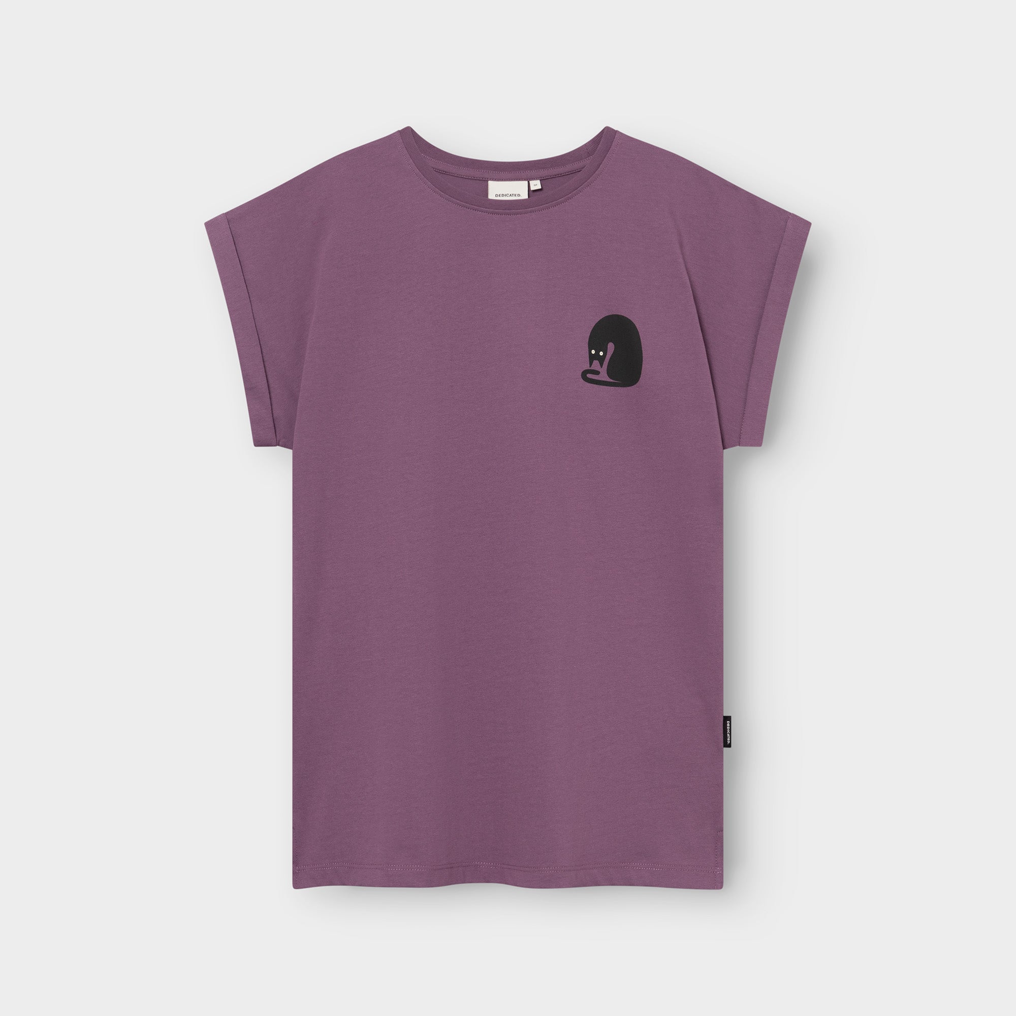 marlowe nature Visby T-Shirt Berry Bio-Baumwolle Katze