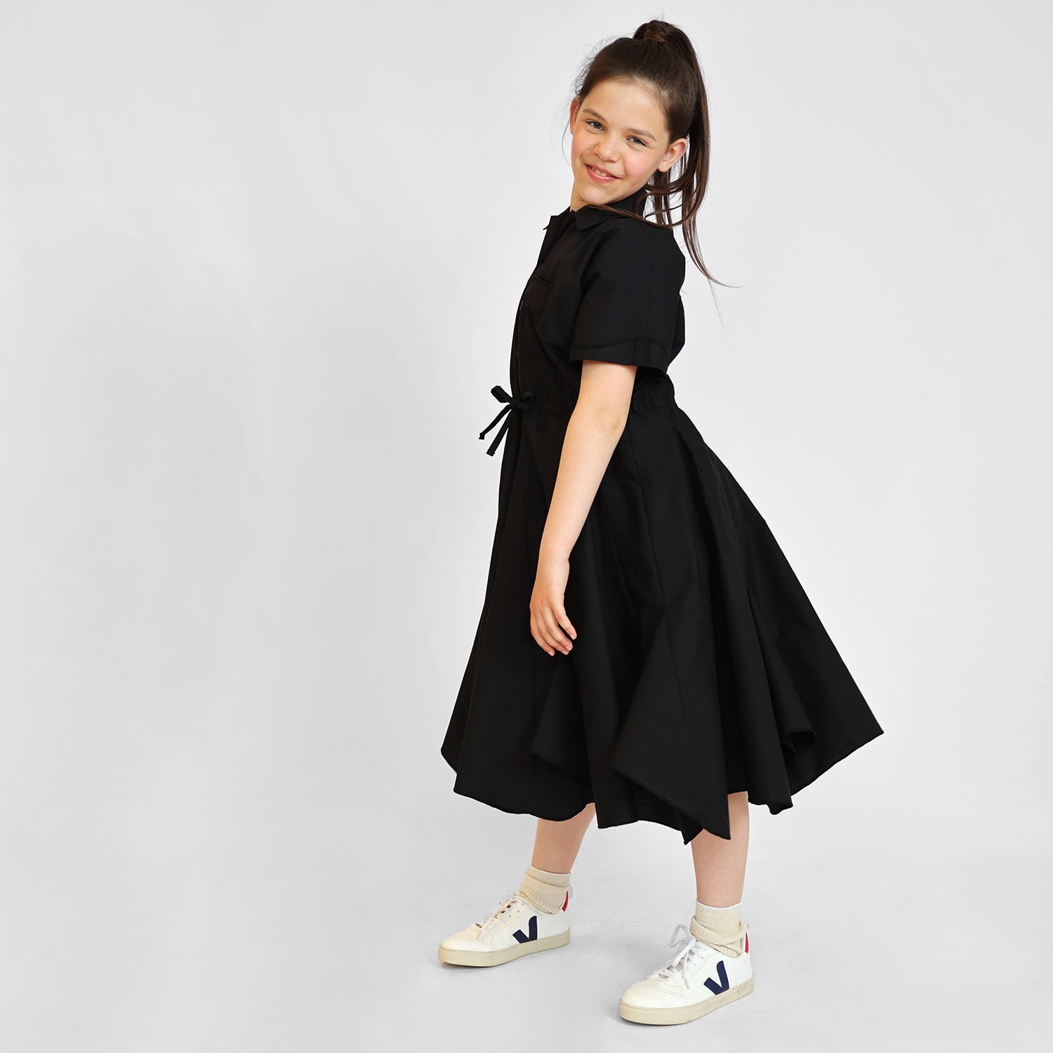 Infantium Victoria Zero Waste Black Shirt Dress Kleid Bio