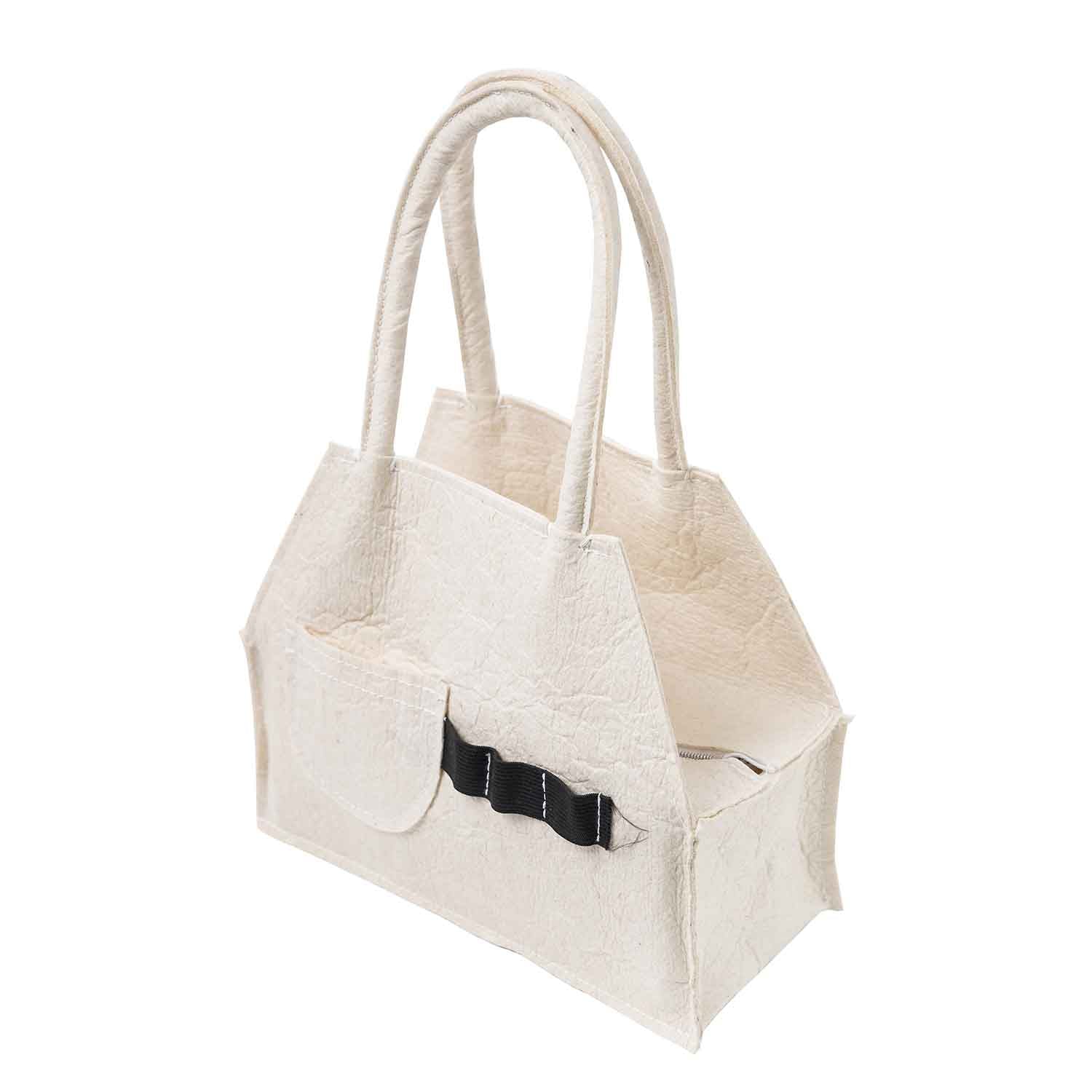 Infantium Victoria White Pinatex Handbag Tasche weiß vegan