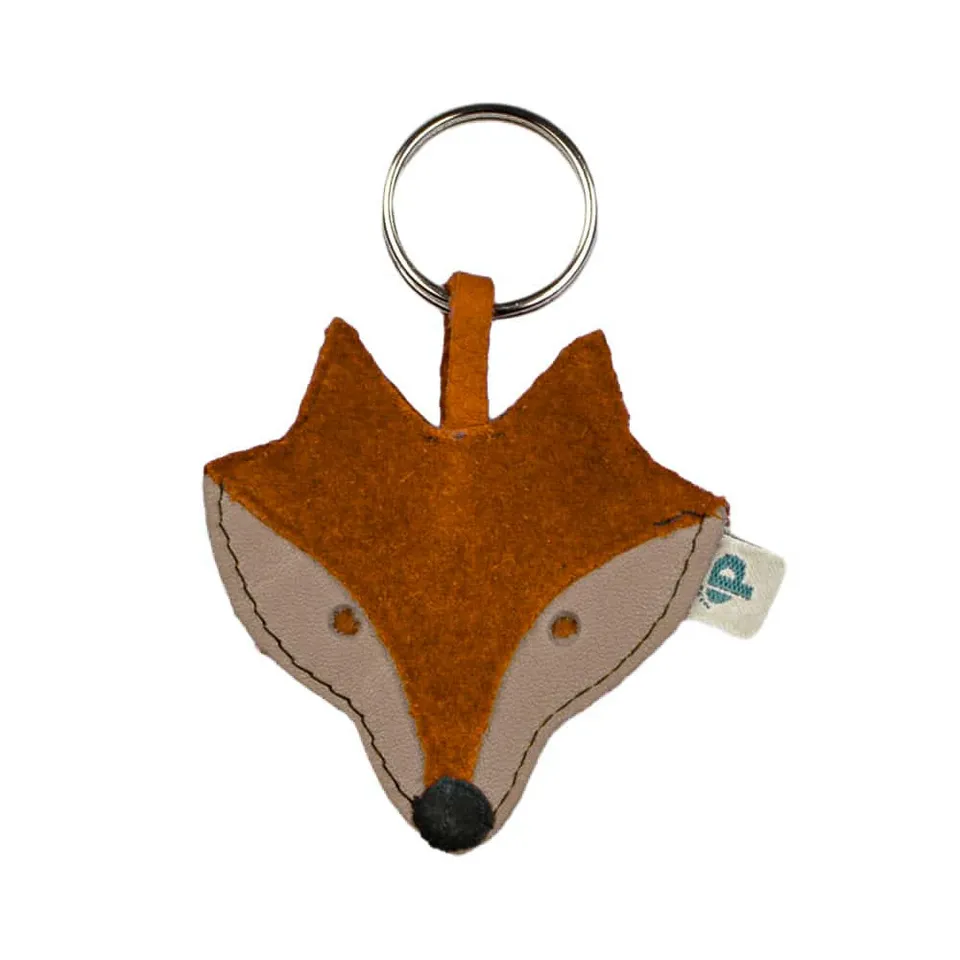Pantolinos Schlüsselanhänger Fuchs aus Naturleder