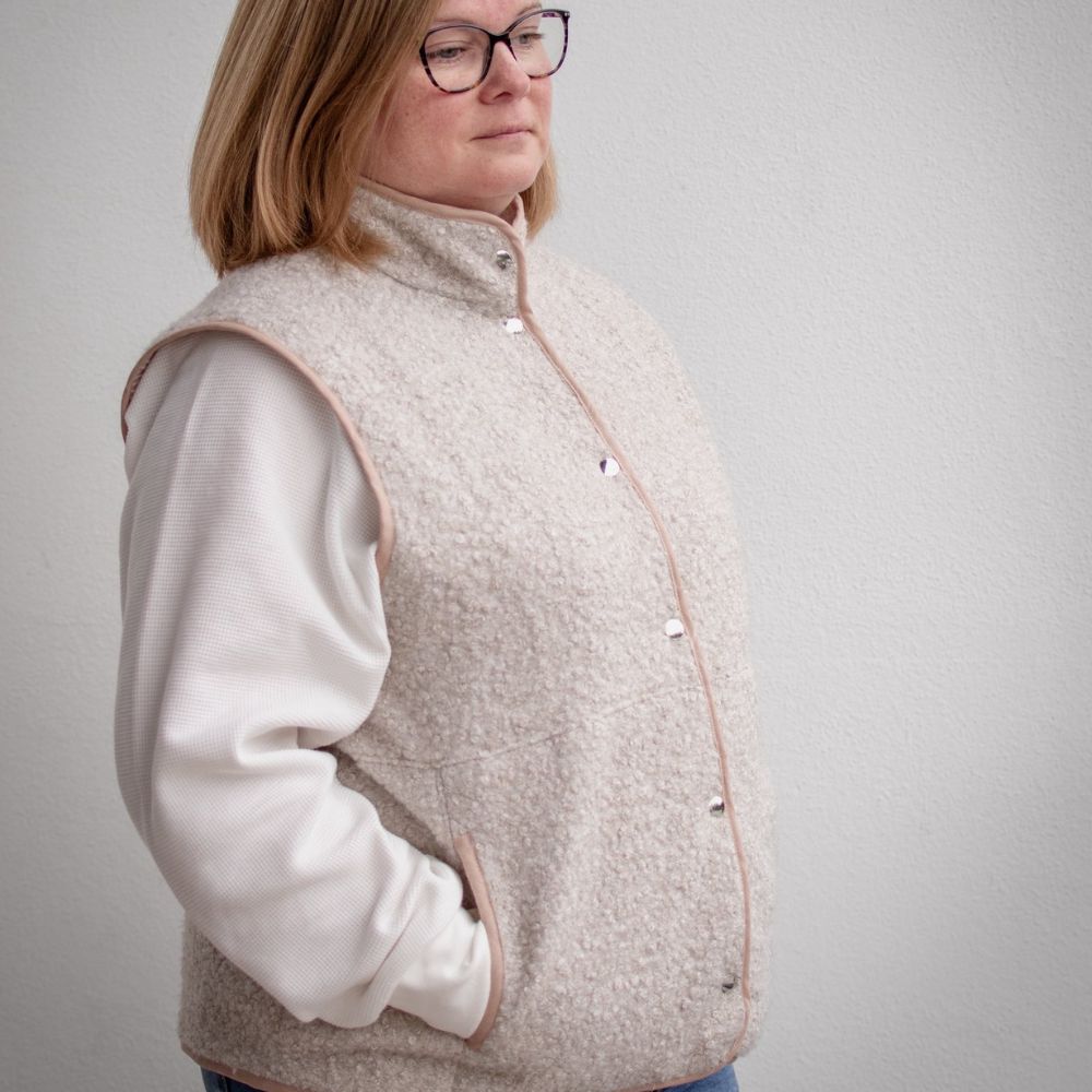 Moeve Design Bluely Gilet Weste Schnittmuster Damen 32-52