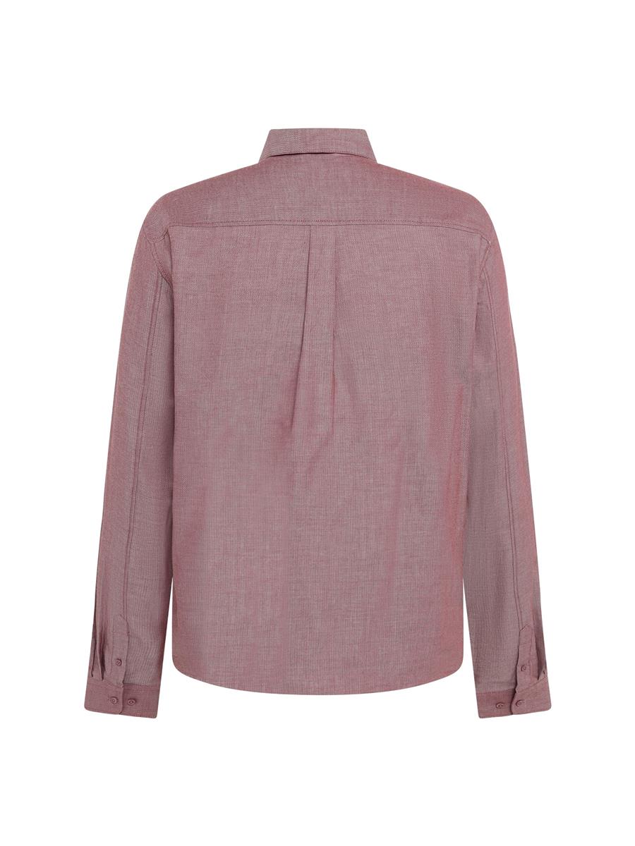 Marlowe Nature Dune Regular Hemd burgundy Bio-Baumwolle