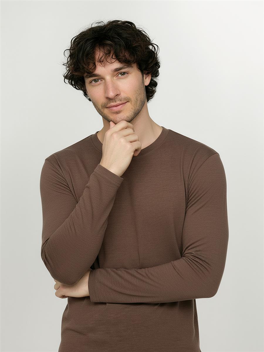 Greenbomb Basic Base Langarmshirt earth wood