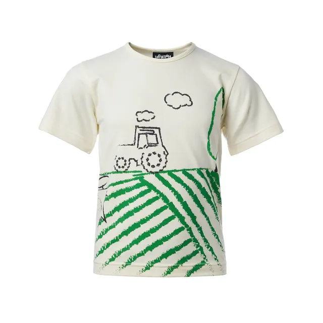 Infantium Victoria T-Shirt Traktor Off-White Gr.116