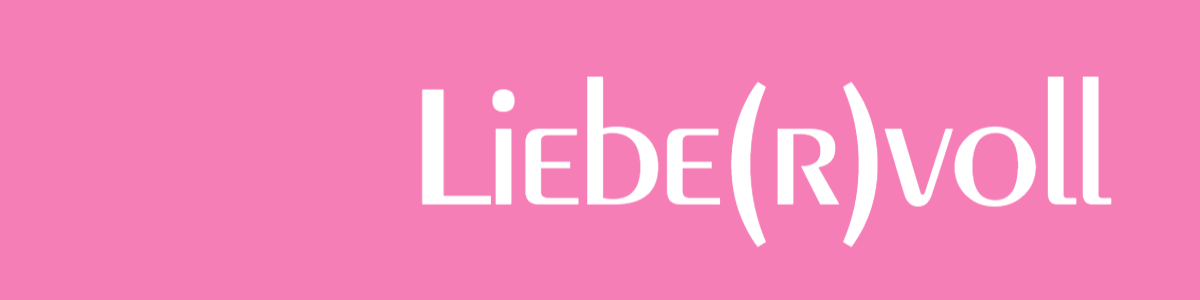 Schnittrebell Liebe(r)voll Webetikett rosa/weiß 6×1,5 cm