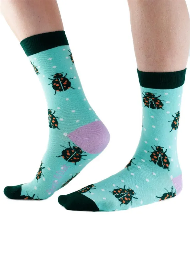 marlowe nature Ladybirds Socken mint 36-41 Bambus