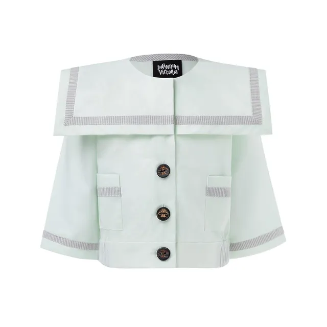 Infantium Victoria Mint Sailor Jacke Mint Baumwolle Baby