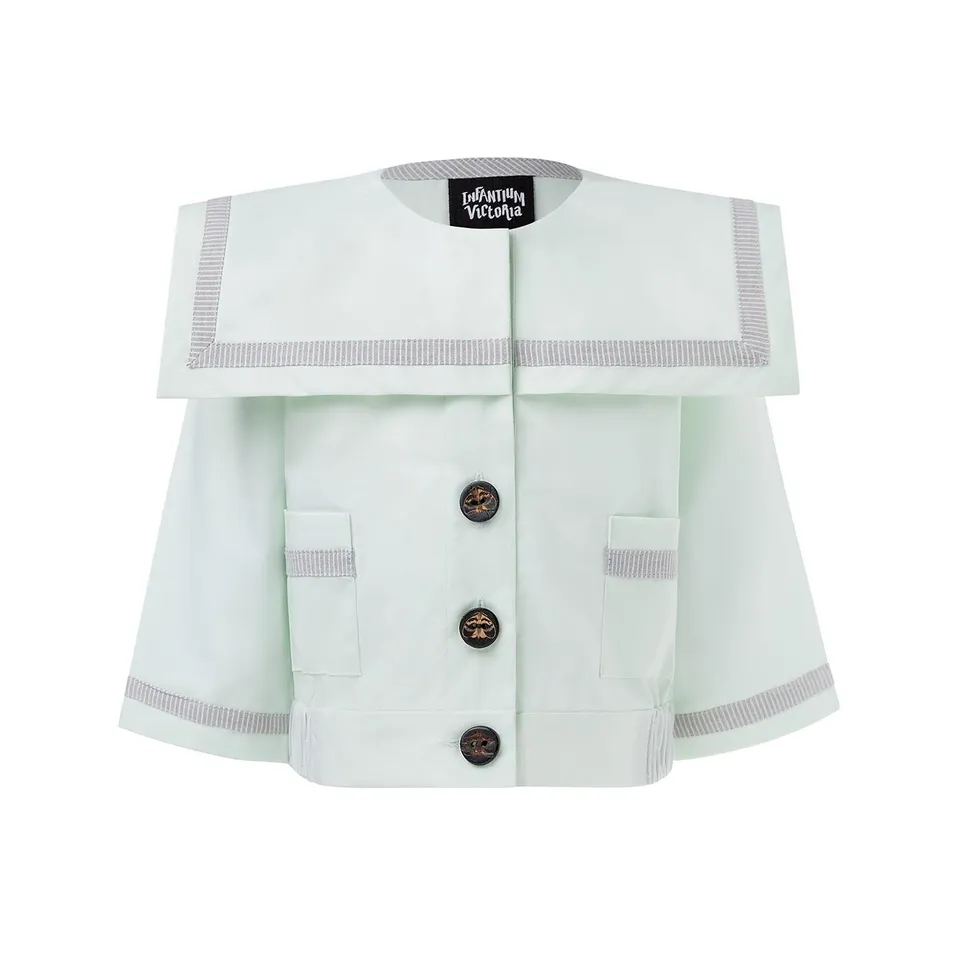 Infantium Victoria Mint Sailor Jacke Mint Baumwolle Baby