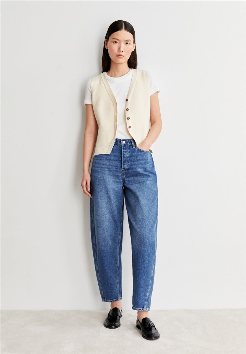Marlowe Nature Baarly High Waist Barrel Jean crunchy