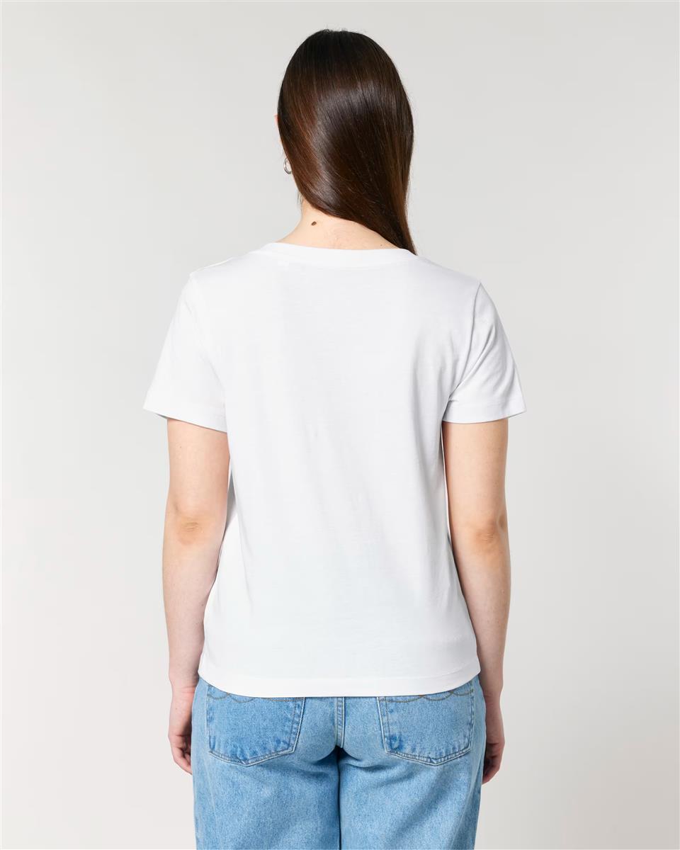 marlowe nature Isla V-Shirt french navy Bio-Baumwolle gerade
