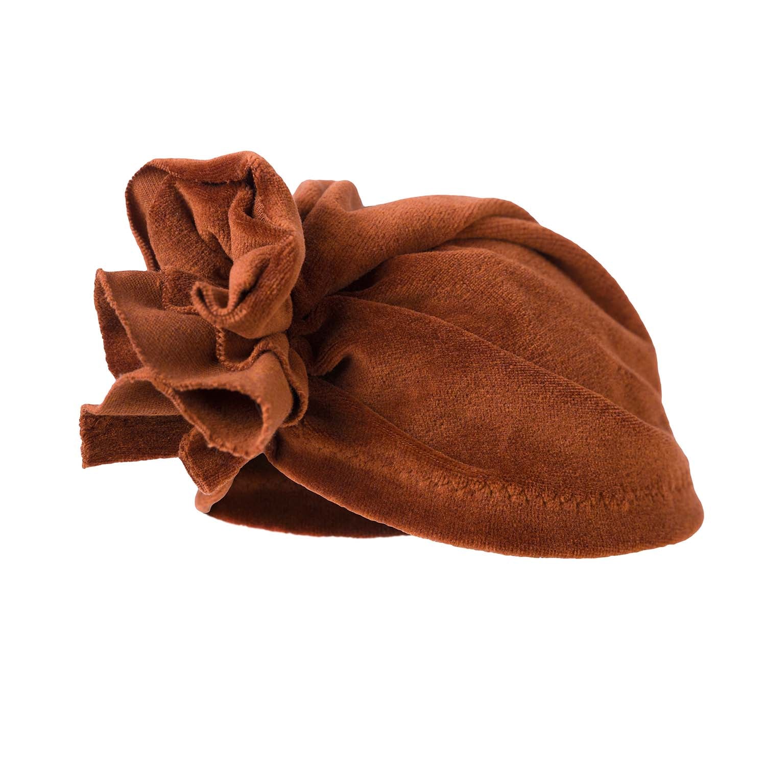 Infantium Victoria Accessories Copper Velvet Turban Mütze Kupfer S