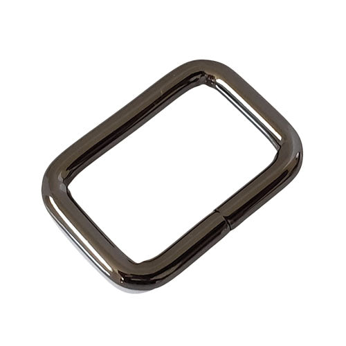 Kam Snaps Bag Hardware Rechteckringe 25mm Silber 10er