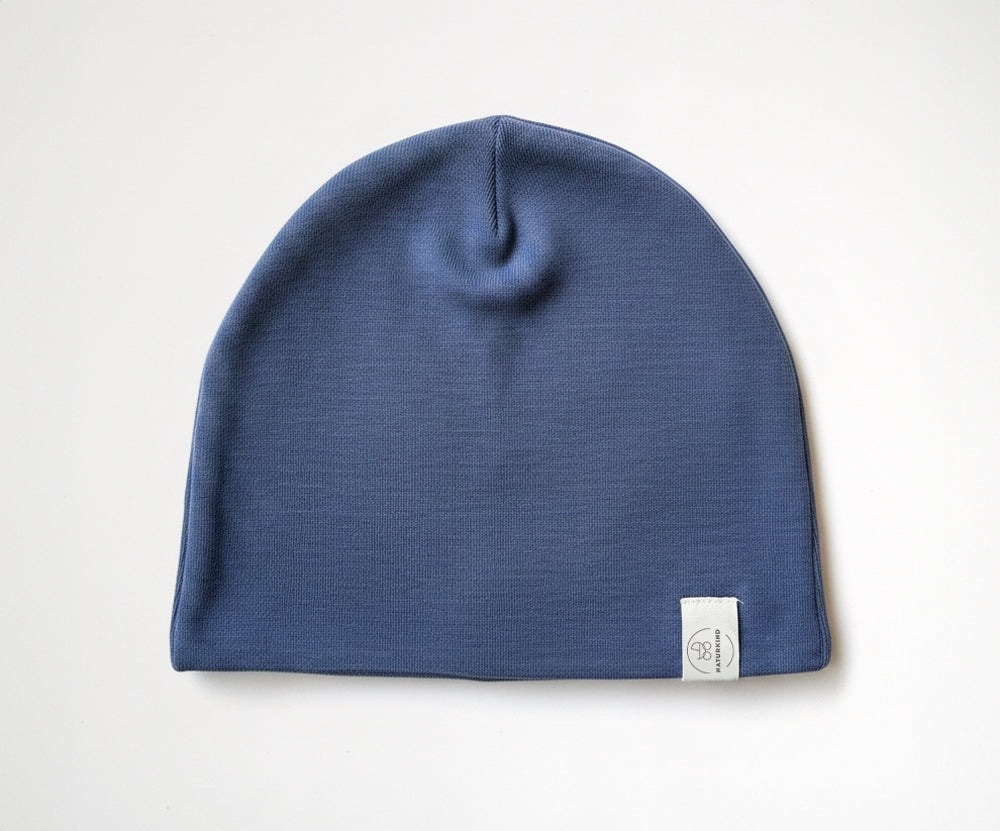 Naturkind Wolle Seide Beanie Jade One Size GOTS