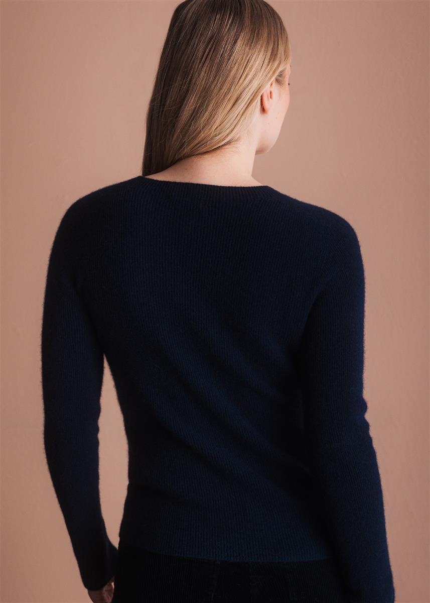 marlowe nature Kala Pullover Kaschmir schwarz 100% Kaschmir