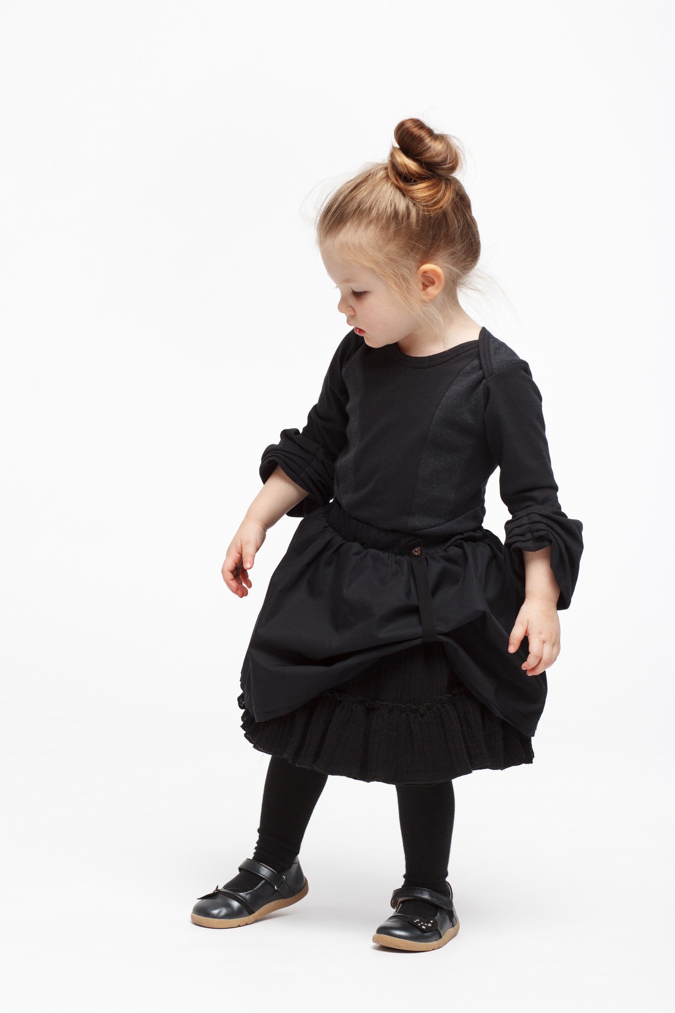 Infantium Victoria Corset Shirt Kinderhemd Schwarz 98 Baumwolle