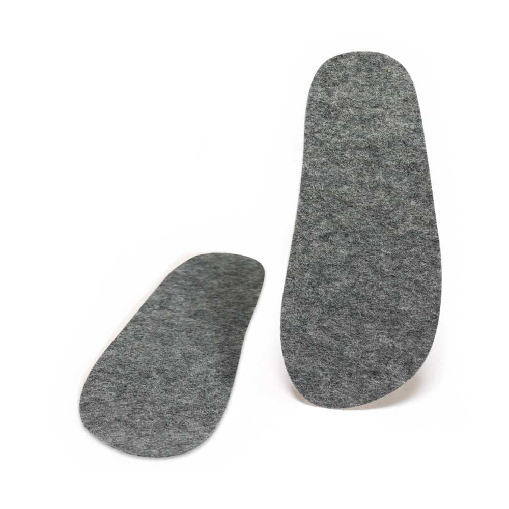 Pantolinos Zubehör BIO-Wollfilzsohle grau 3 mm