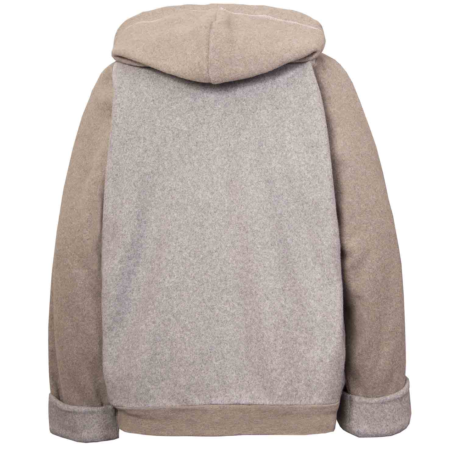 Infantium Victoria Grey Fleece Hoodie grau Bio-Baumwolle Kapuze