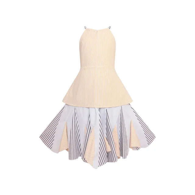 Infantium Victoria Zero Waste Kleid Gestreift Festlich