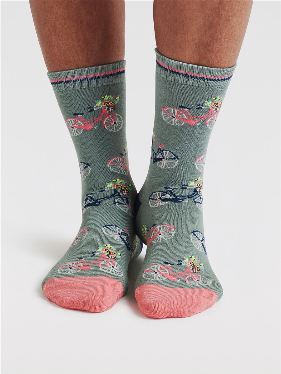 Marlowe Nature Rosette Bike Bamboo Socken indigo blue 37-41