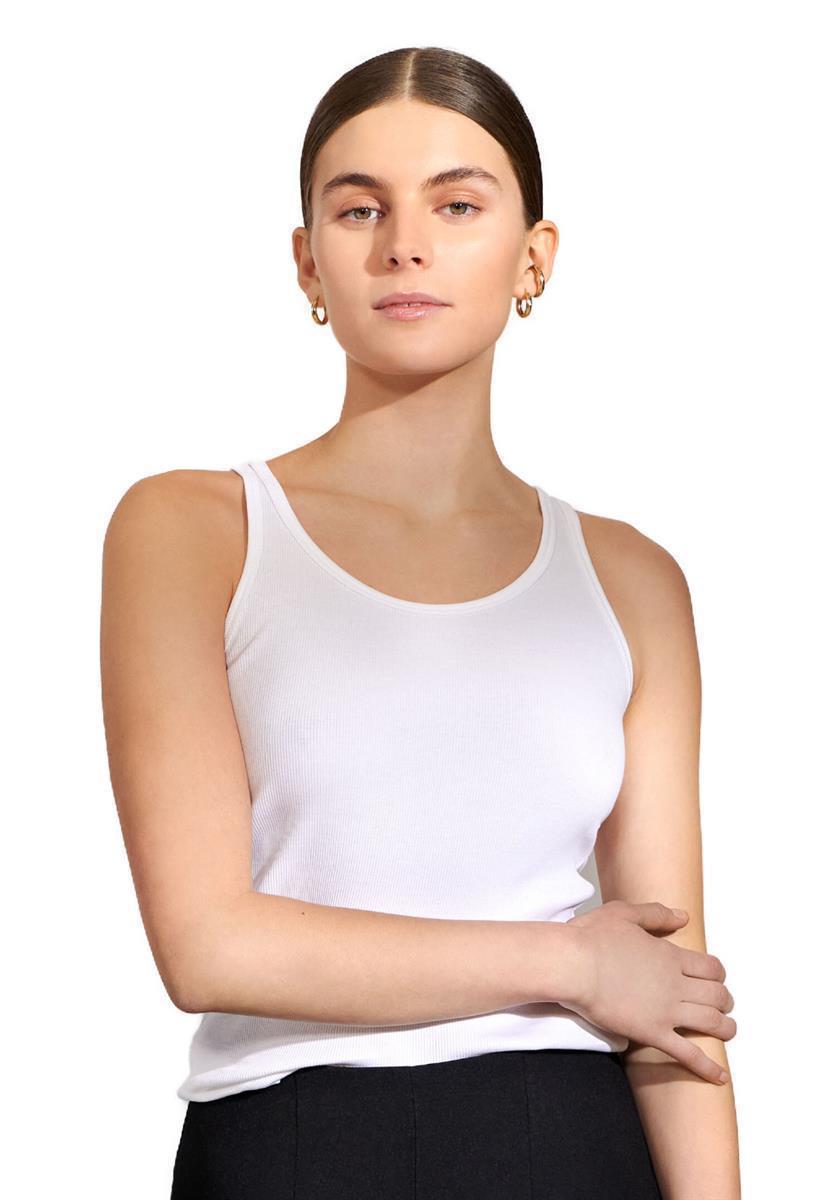 Marlowe Nature Tank Ribbed Rippentop Bio-Baumwolle black
