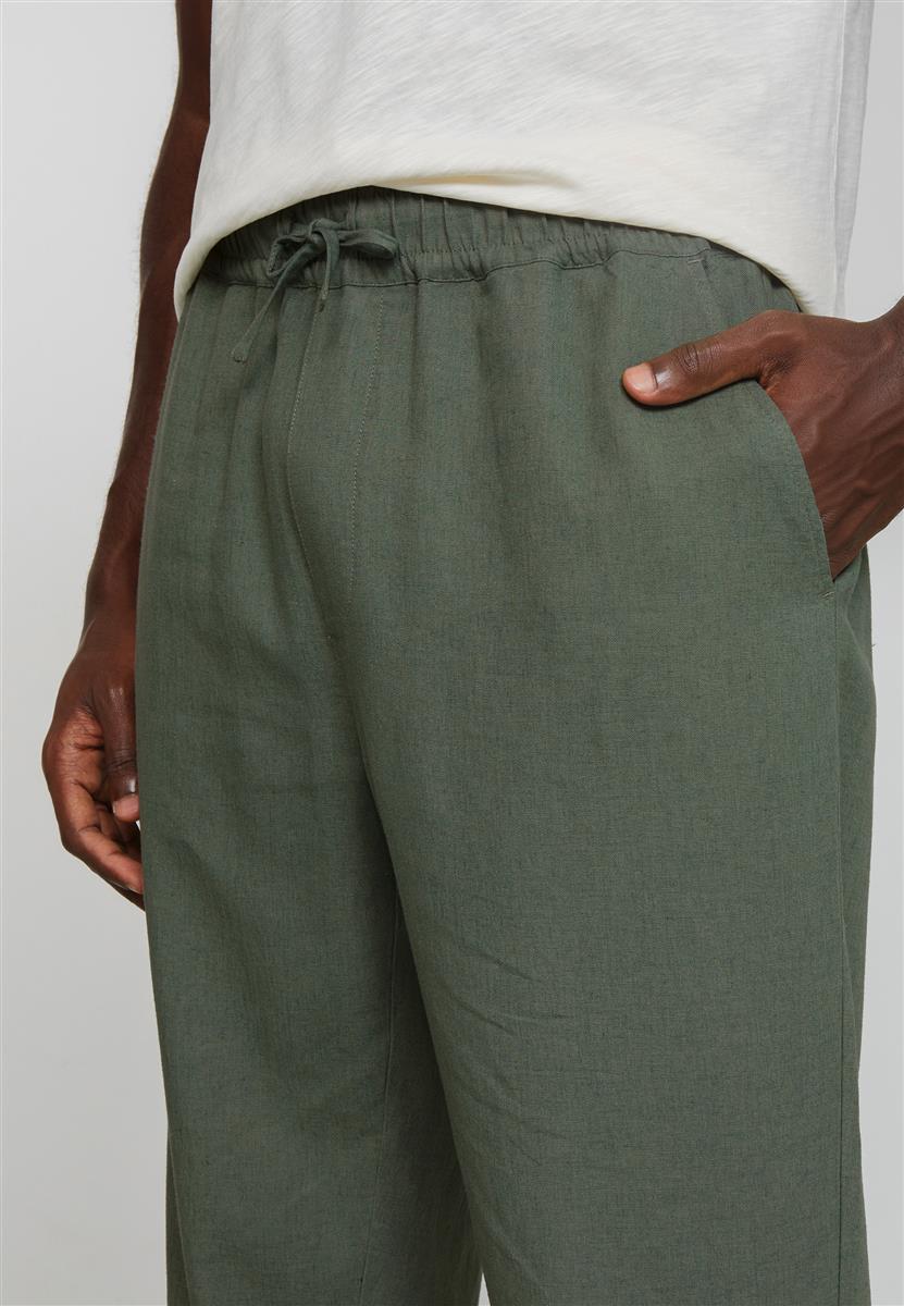 marlowe nature Tangelo Sommerhose Leinenhose khaki S