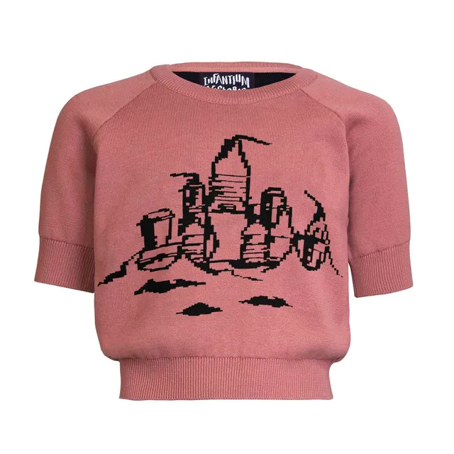 Infantium Victoria Sandcastle Stricktop Pink Bio-Baumwolle