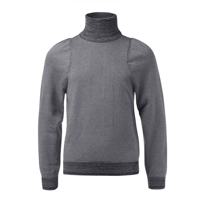 Infantium Victoria Grey Turtleneck Rollkragenpullover Grau Baumwolle