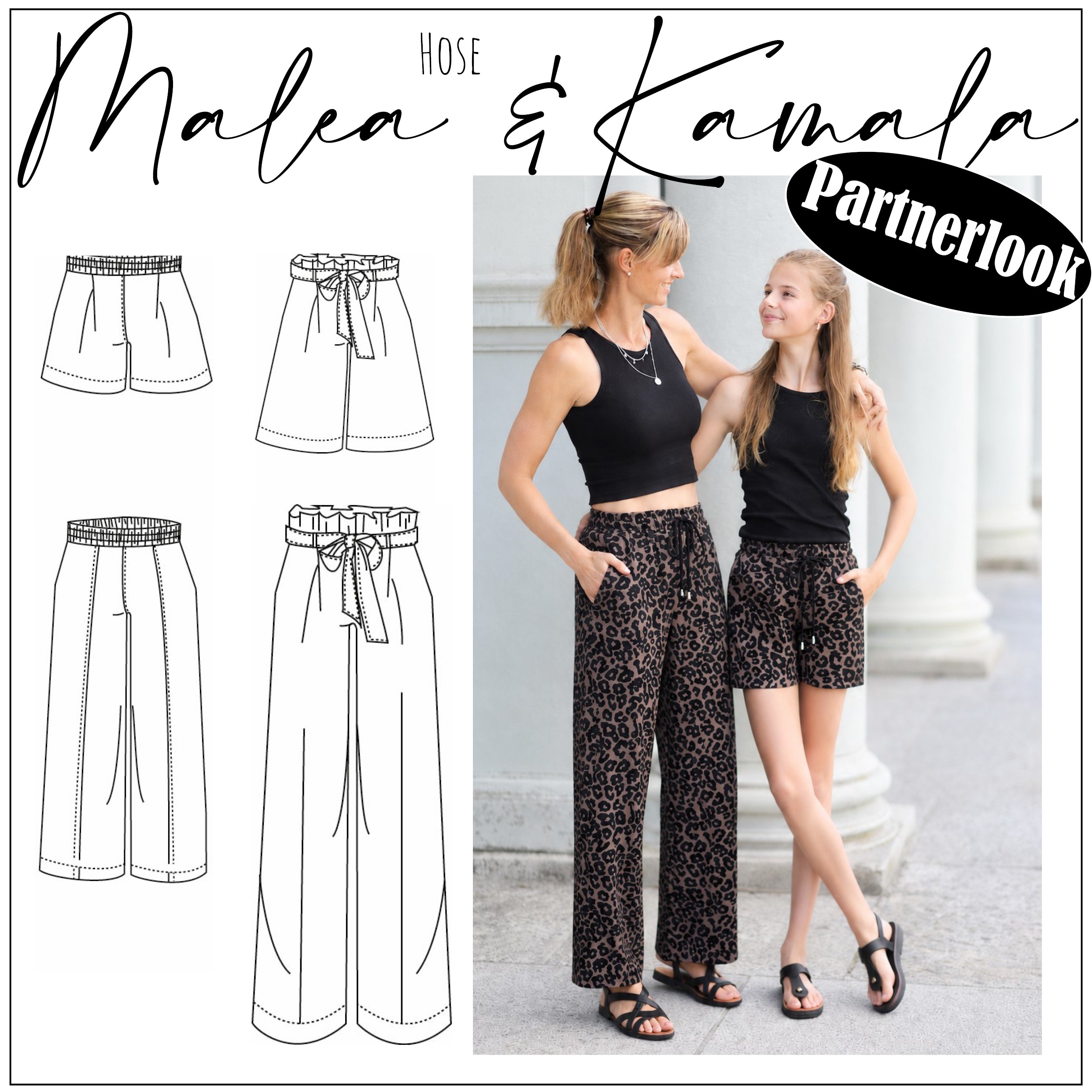 Moeve Design Kamala Malea Partnerlook Hose Gr. 32-52 86-164
